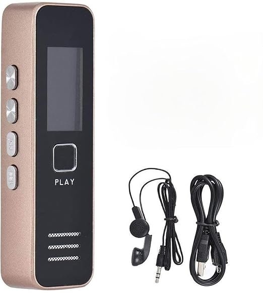 Digital Voice Recorder MP3 Player Mini Voice Recorder Support 32GB TF Card not included Professional Dictaphone 20-hour Recording Time