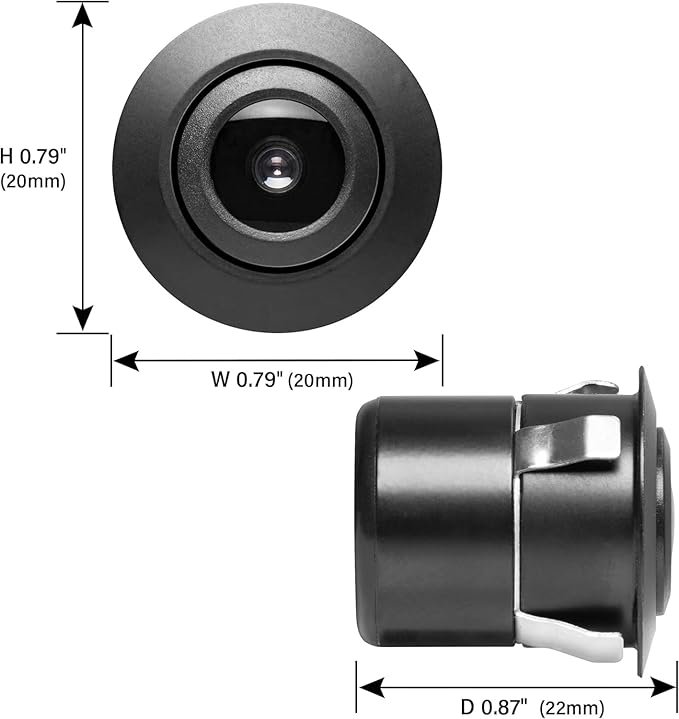 cam21 high Resolution Color, Rear-View, Weather Proof, Wide Angle View car Camera