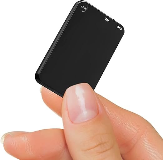 Slimmest Mini Digital Voice Activated Audio Recorder 32GB Inbuilt Memory with 750 Hours Recording Capacity and 30 Hours Battery Time After Single Charge, Metal Case, Voice Recording