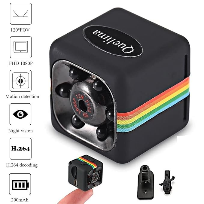 SQ11 HD 1080P Night Vision Camcorder Infrared Video Recorder Wired Camera (Black)( 7 Days Warranty )