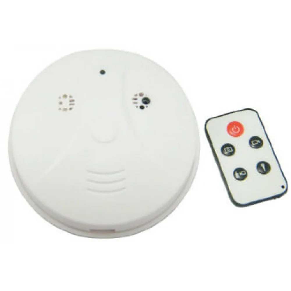 1080P Indoor with Smoke Detector, Night Vision and Motion Detection,