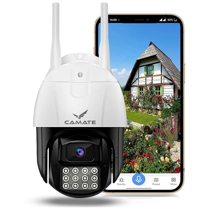 IP PTZ Dual Lens, 1080, 4x Zoom, Human Detection, CCTV, Smart Home, Outdoor, WiFi Surveillance Camera, App V380Pro